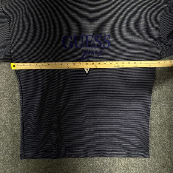 Vintage Guess by Georges Marciano Striped Logo T Shirt Menswear One‎ Size - Picture 5 of 7